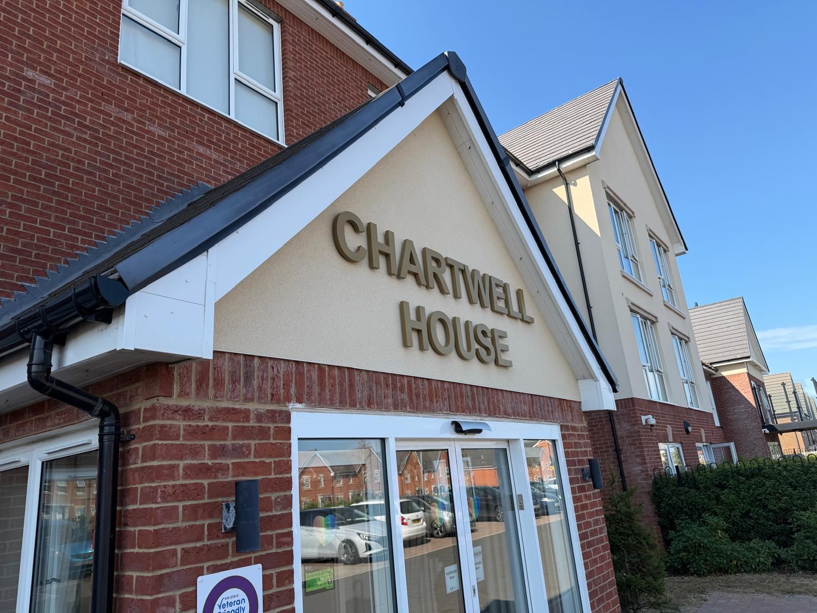 Chartwell House entrance sign